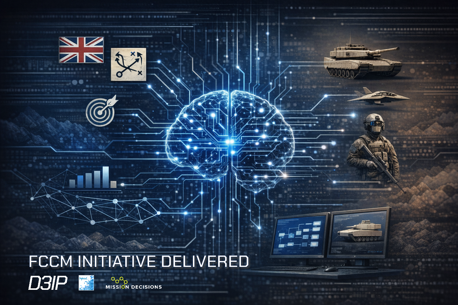 A man with a UAV control panel in his hands, a drone flying above the tank in the background in nature. help of reconnaissance drones in modern warfare.